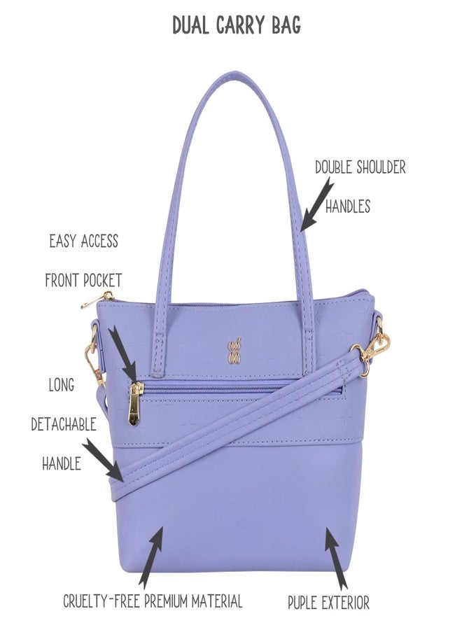 Baggit Women's Purple Small Size Tote Bag - Image 2